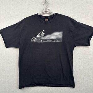 Harley Davidson Men's 2X Large Black T-shirt Most Wanted Dodge City Kansas